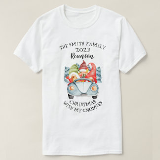 T-shirt Noël Avec Mes Gnomes Famille Réunion de Noël