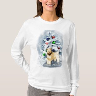 T-shirt Noël blond comme les blés doucement enduit de