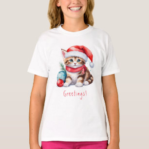 T-shirt Noël Bonjour Kitten Noël