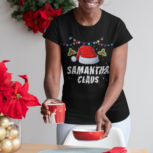 T-shirt Noël Casquette du Père Noël personnalisé (Créateur téléchargé)