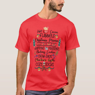 T-shirt Noël Chauds Cannes à café Baking Cookies girl