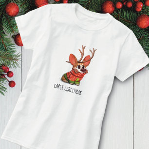 T-shirt Noël Chien Corgi