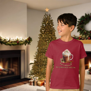 T-shirt Noël Chocolat chaud est Cool Enfants