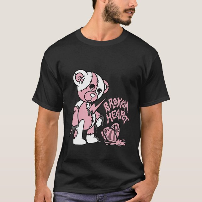 T-shirt Noël Coeur cassé Match 1 High OG Bubble Gum (Devant)