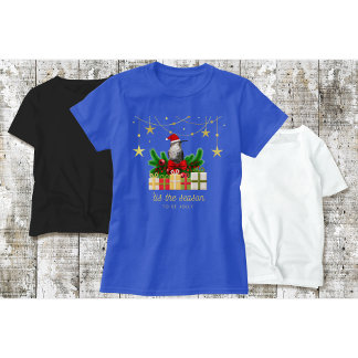 T-shirt Noël colibri "bleu"
