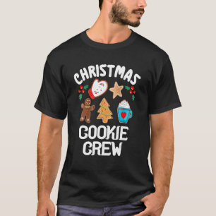 T-shirt Noël Cookie Crew Gingerbread Homme Baking Café