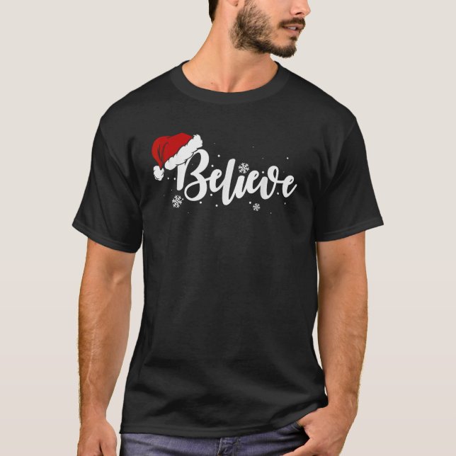T-shirt Noël Croire Père Noël Croire Noël Ki (Devant)