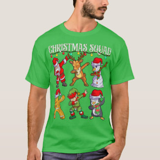 T-shirt Noël Dab Père Noël Amis de la famille jumeler Chri