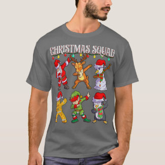 T-shirt Noël Dab Père Noël Amis de la famille jumeler Chri
