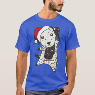 T-shirt Noël dalmate Animaux Fée Lumières