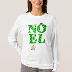 T-shirt NOEL dans un arbre de Noël vert Motif