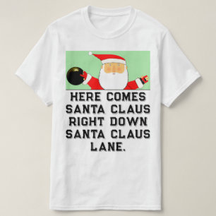 T-shirt Noël de bowling