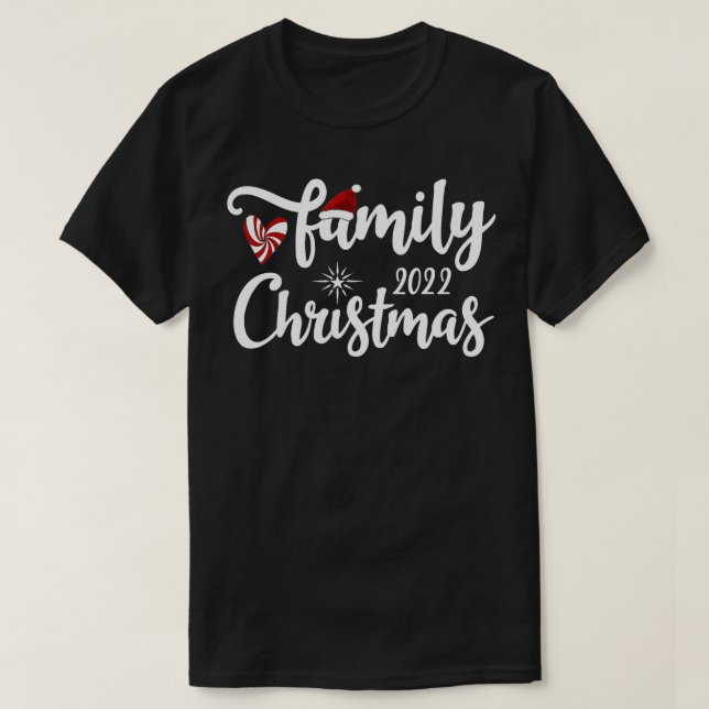 T-shirt Noël de famille 2022 (Design devant)