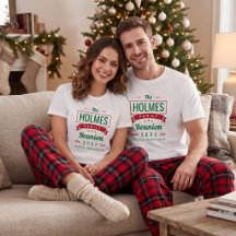 Noël de famille assorti rétro moderne