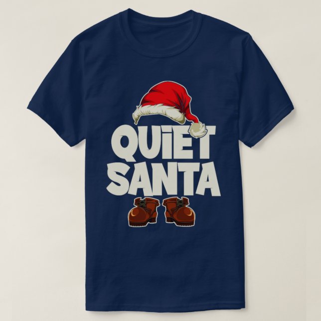 T-shirt Noël de Festive tranquille Père Noël (Design devant)