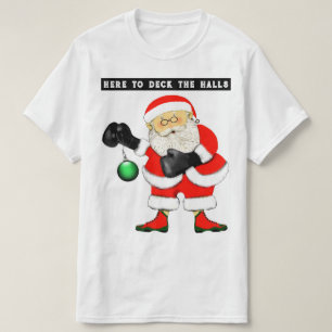 T-shirt Noël de la boîte de boxe drôle
