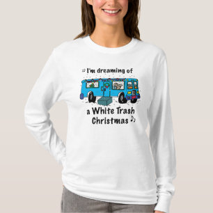T-shirt Noël de la poubelle blanche