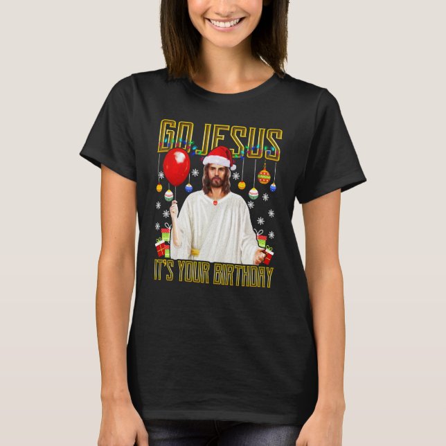 T-shirt Noël de l'anniversaire de Jésus (Devant)