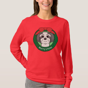 T-shirt Noël de Lhasa Apso