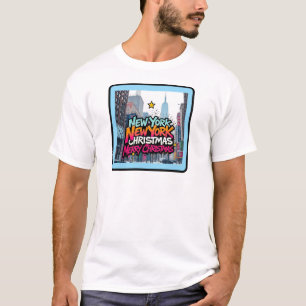 T-shirt noël de new york