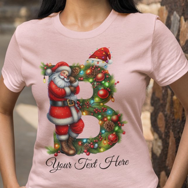 T-shirt Noël de Père Noël personnalisé (Créateur téléchargé)