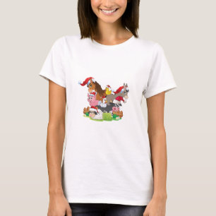 T-shirt Noël des animaux de ferme
