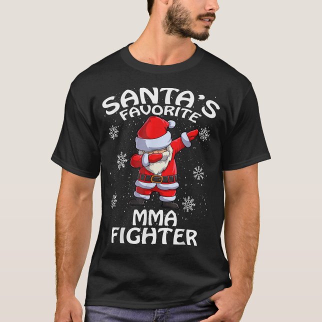 T-shirt Noël des combattants Mixed martial art favoris de  (Devant)