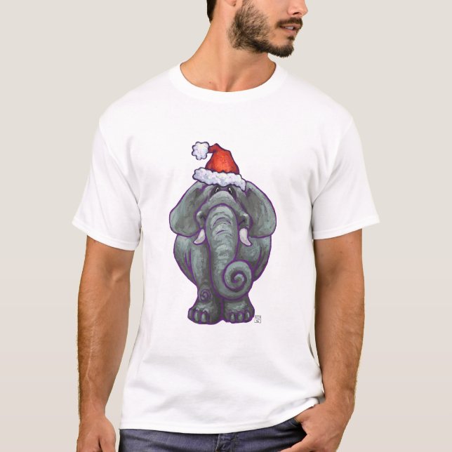 T-shirt Noël des éléphants (Devant)