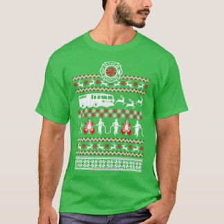 T-shirt Noël des pompiers