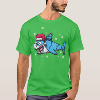 T-shirt Noël des requins de Père Noël