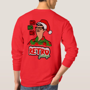 T-shirt Noël des voeux rétro
