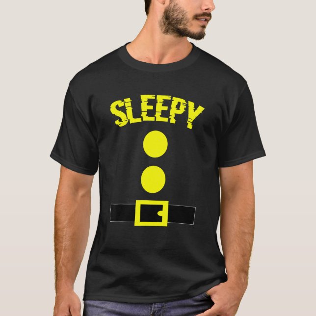 T-shirt Noël d'Halloween nain endormi (Devant)