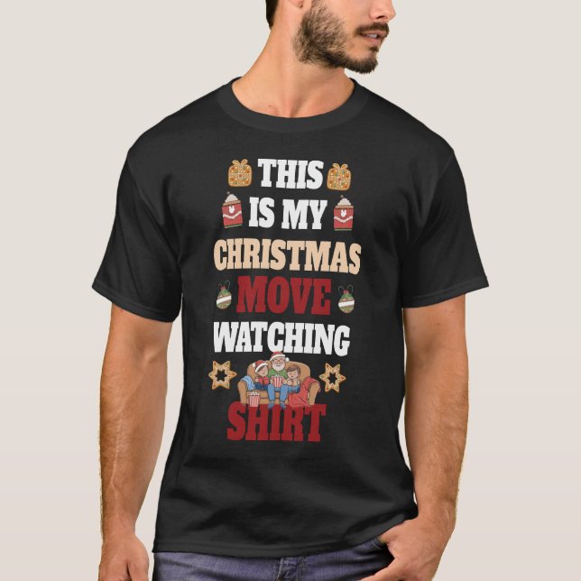 T-shirt Noël Drôle C'Est Mon Vidéo De Noël (Devant)