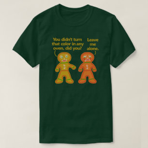 T-shirt Noël drôle de Tan de faux de pain d'épice