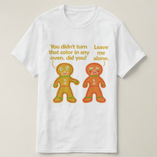 T-shirt Noël drôle de Tan de faux de pain d'épice