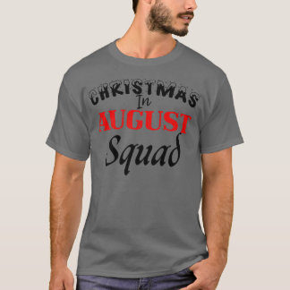 T-shirt Noël drôle en août Squad Summer Group Père Noël