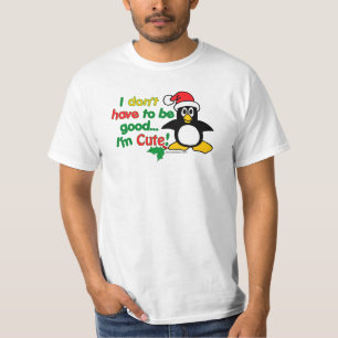 T-shirt Noël drôle je ne dois pas être bon je suis mign