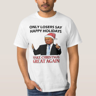 T-shirt Noël drôle Père Noël Trump