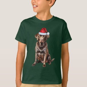 T-shirt Noël drôle pour les amateurs de chien labrador cho