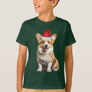 T-shirt Noël drôle pour les amateurs de chien Welsh Corgi