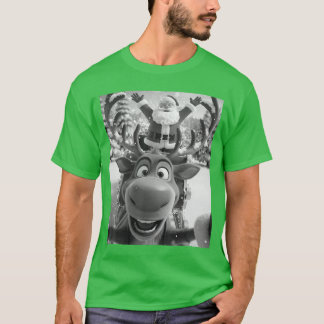 T-shirt Noël Drôle Rein Sie avec Santa Sleigh Xmas vi
