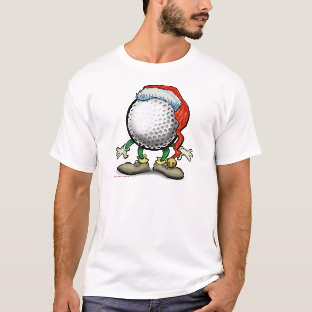 T-shirt Noël du golf (Devant)
