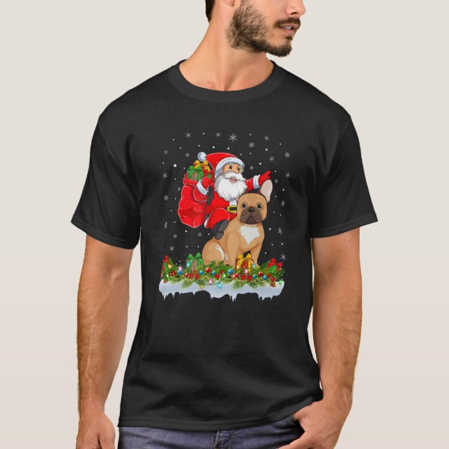 T-shirt Noël du Père Noël à cheval (Devant)