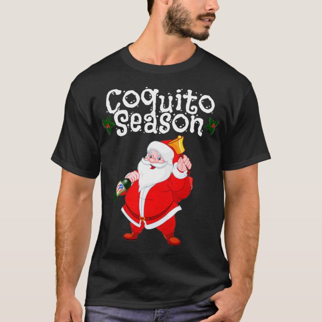 T-shirt Noël du Père Noël drôle Porto-Rico Coquito S (Devant)