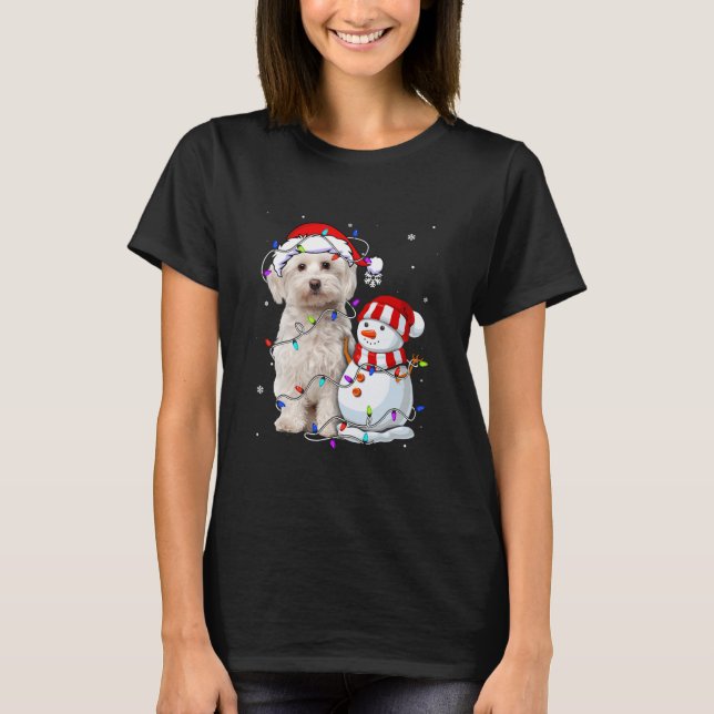 T-shirt Noël du Père Noël maltais Noël (Devant)