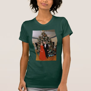 T-shirt Noël du président américain Bill Clinton et Hillar