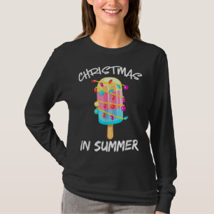 T-shirt Noël En Été, Popsicle, Arbre De Noël, Somme