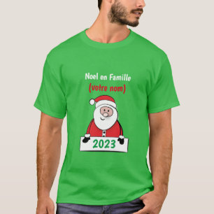 T-shirt Noel en Famille (votre nom)