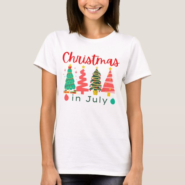 T-shirt noël en juillet (Devant)