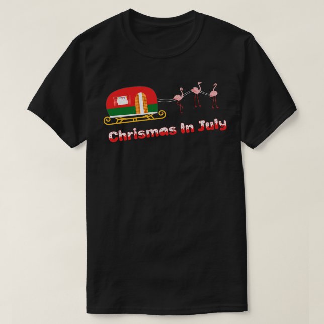 T-shirt Noël en juillet (16) (Design devant)